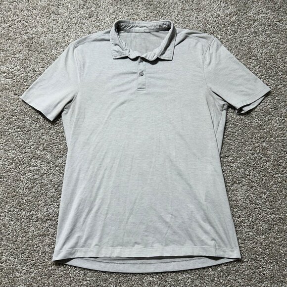 Lululemon Mens Sz L Evolution Polo Shirt - Picture 2 of 9